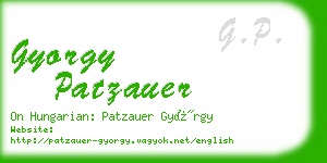 gyorgy patzauer business card